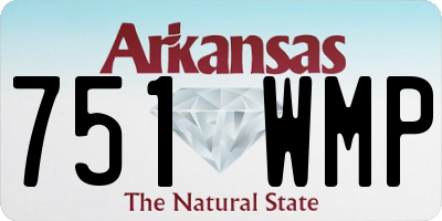 AR license plate 751WMP
