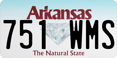 AR license plate 751WMS