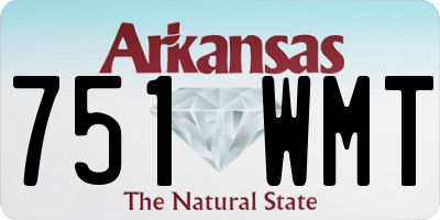 AR license plate 751WMT