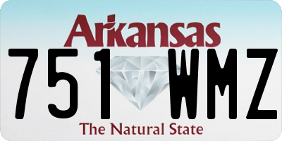 AR license plate 751WMZ