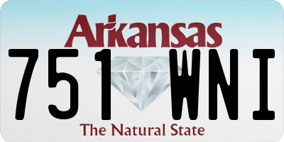 AR license plate 751WNI