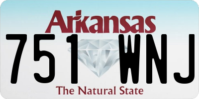 AR license plate 751WNJ