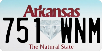 AR license plate 751WNM