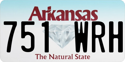 AR license plate 751WRH