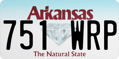 AR license plate 751WRP