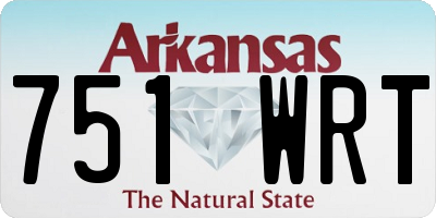 AR license plate 751WRT