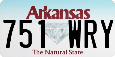 AR license plate 751WRY