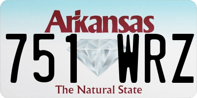AR license plate 751WRZ