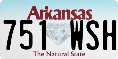 AR license plate 751WSH