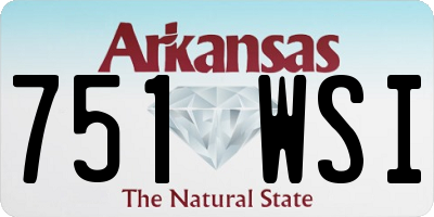 AR license plate 751WSI