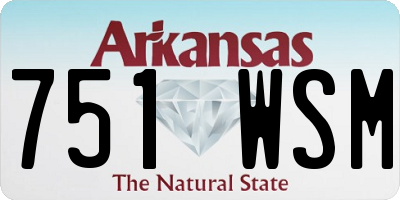 AR license plate 751WSM