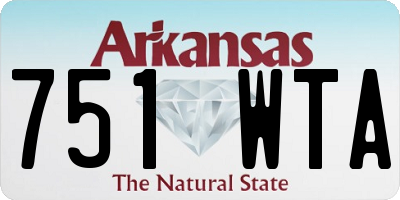 AR license plate 751WTA