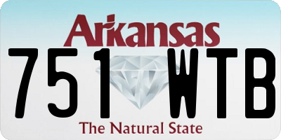 AR license plate 751WTB