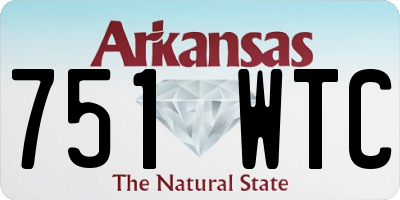 AR license plate 751WTC