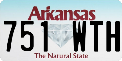 AR license plate 751WTH