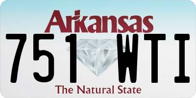 AR license plate 751WTI
