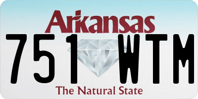 AR license plate 751WTM