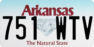 AR license plate 751WTV