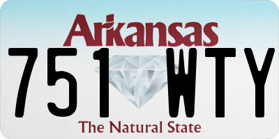 AR license plate 751WTY