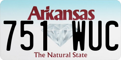 AR license plate 751WUC