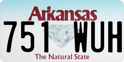 AR license plate 751WUH
