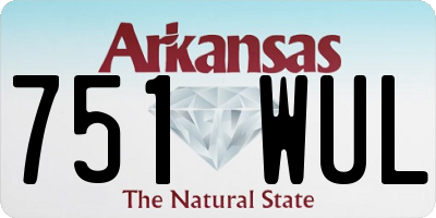 AR license plate 751WUL
