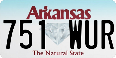 AR license plate 751WUR