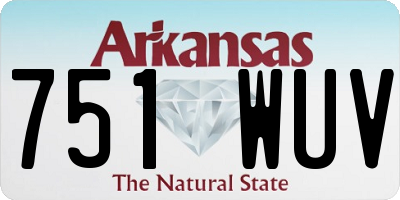 AR license plate 751WUV