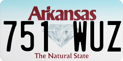 AR license plate 751WUZ