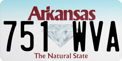 AR license plate 751WVA