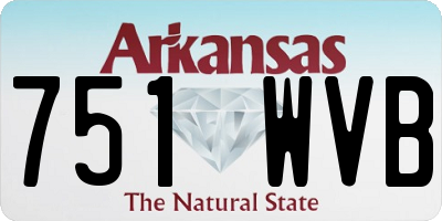 AR license plate 751WVB