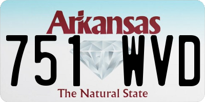 AR license plate 751WVD