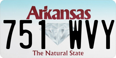 AR license plate 751WVY