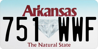 AR license plate 751WWF