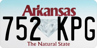 AR license plate 752KPG