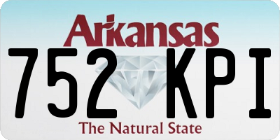 AR license plate 752KPI