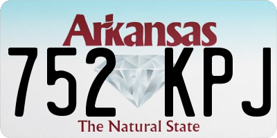 AR license plate 752KPJ