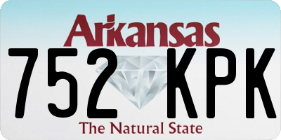 AR license plate 752KPK