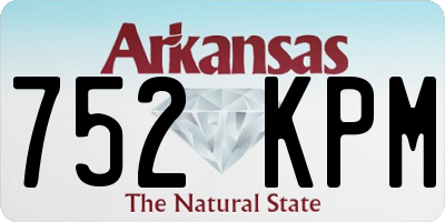 AR license plate 752KPM