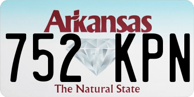 AR license plate 752KPN