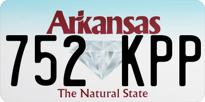 AR license plate 752KPP