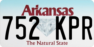 AR license plate 752KPR