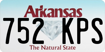 AR license plate 752KPS