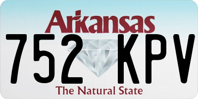 AR license plate 752KPV