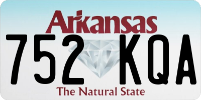 AR license plate 752KQA