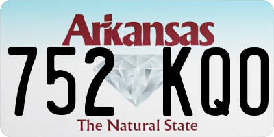 AR license plate 752KQO
