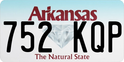AR license plate 752KQP