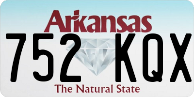 AR license plate 752KQX