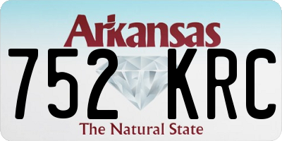 AR license plate 752KRC