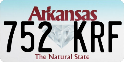 AR license plate 752KRF
